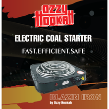 Load image into Gallery viewer, Ozzy Hookah Blazin Iron Burner with Plate