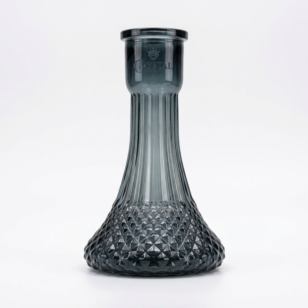 Mini Crystal Cut Shisha Base Midnight