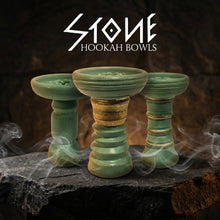 Load image into Gallery viewer, Stone Hookah Bowls - Teal Collection