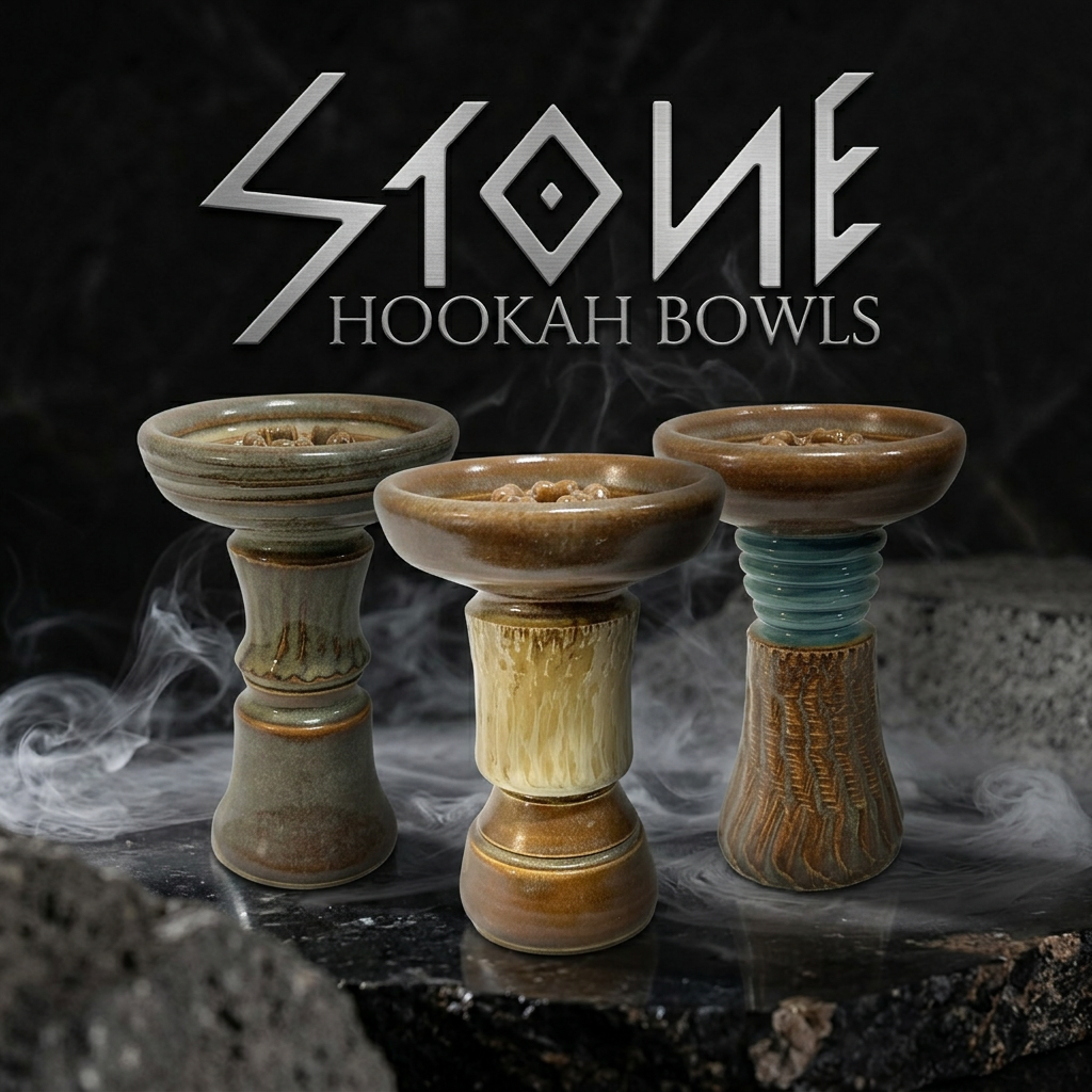 Stone Hookah Bowls - Brown Collection