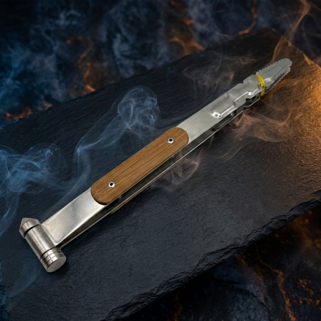 Wooden Handle Shisha Tongs