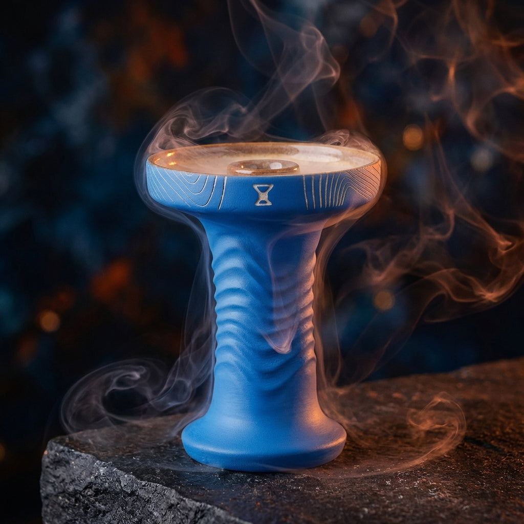 Alpha Hookah Wave Phunnel Blue Series Bowl