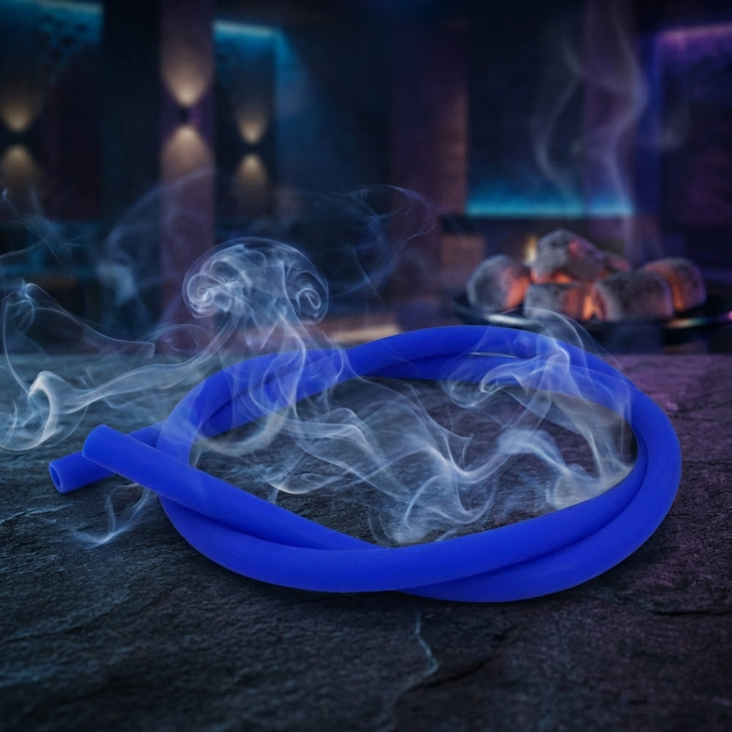 Silicone Hookah Hose - Blue