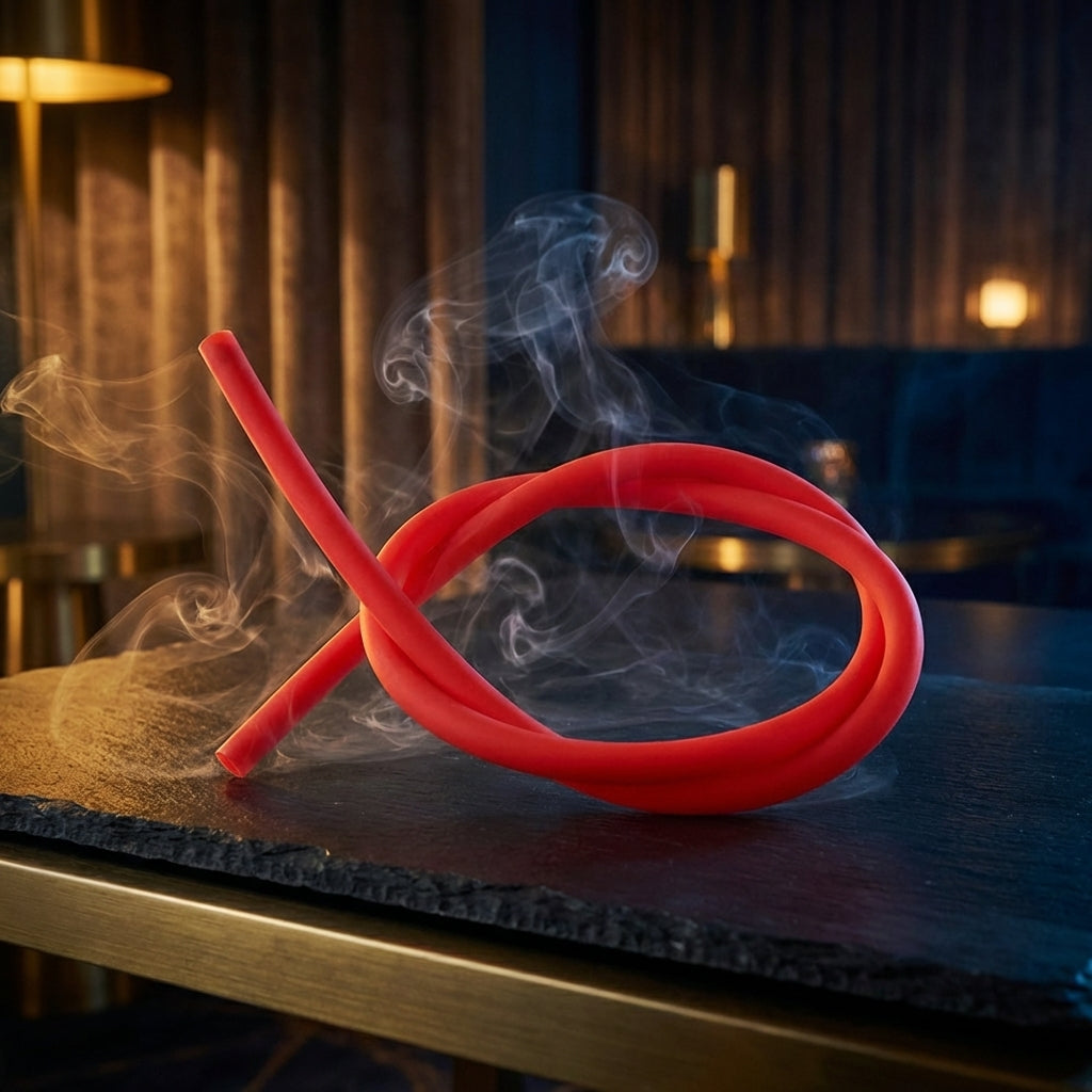Silicone Hookah Hose - Red