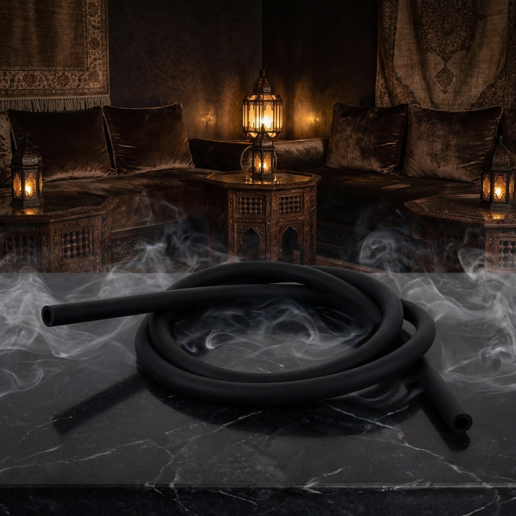 Silicone Hookah Hose - Black