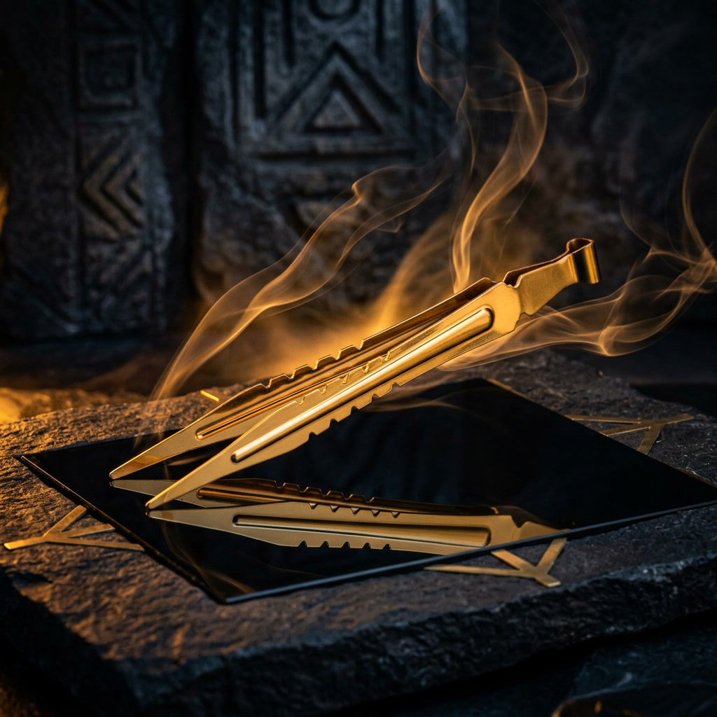 Dschinni Stainless Steel Tongs Gold