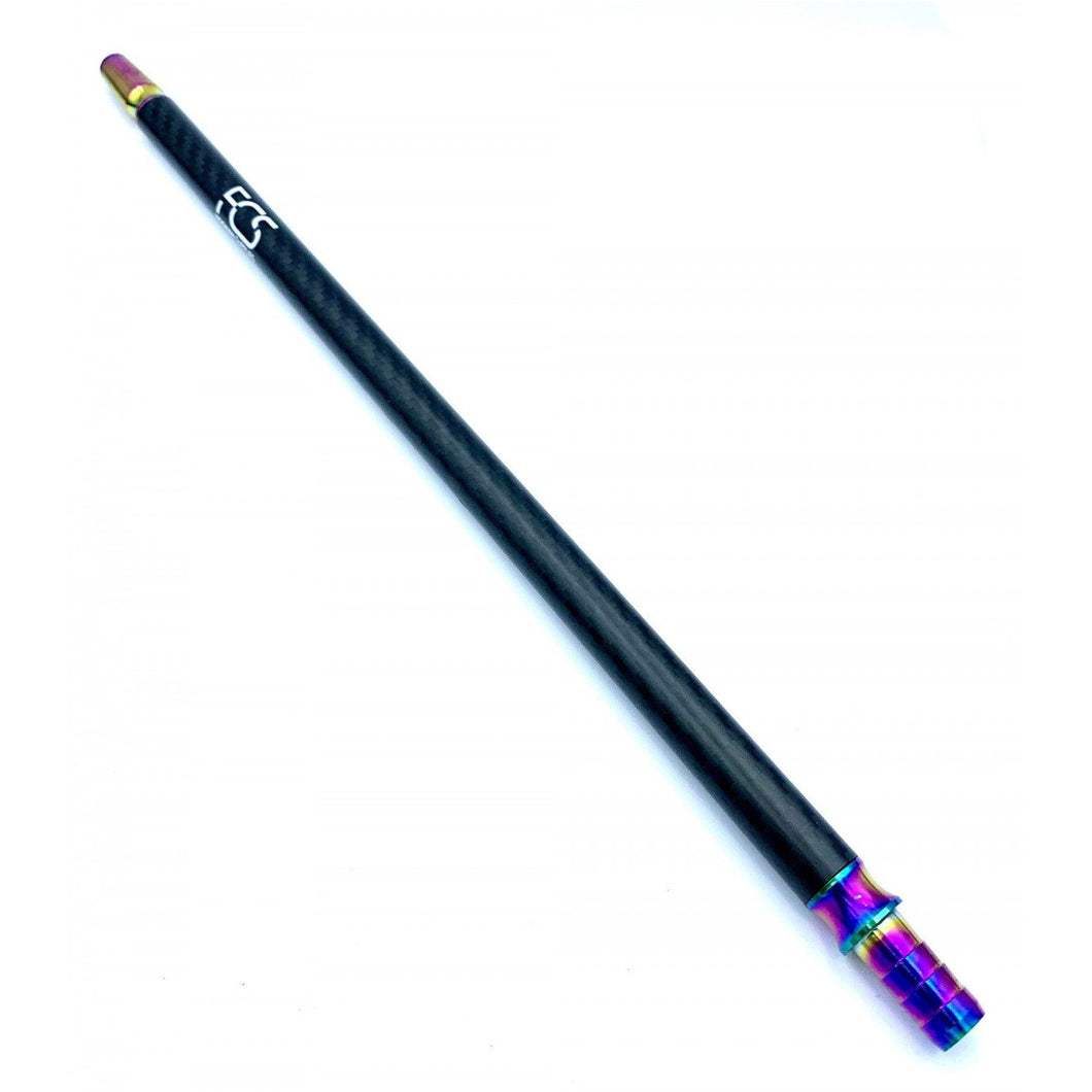 FCS® Carbon & Stainless Steel Mouthpiece - Carbon Matte Black x Rainbow