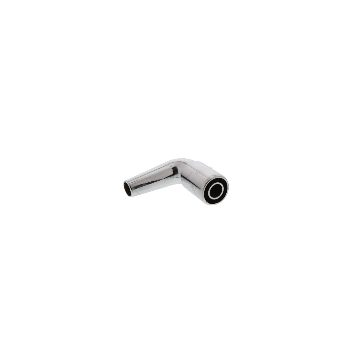 Silicon Hose Connector Silver Curved